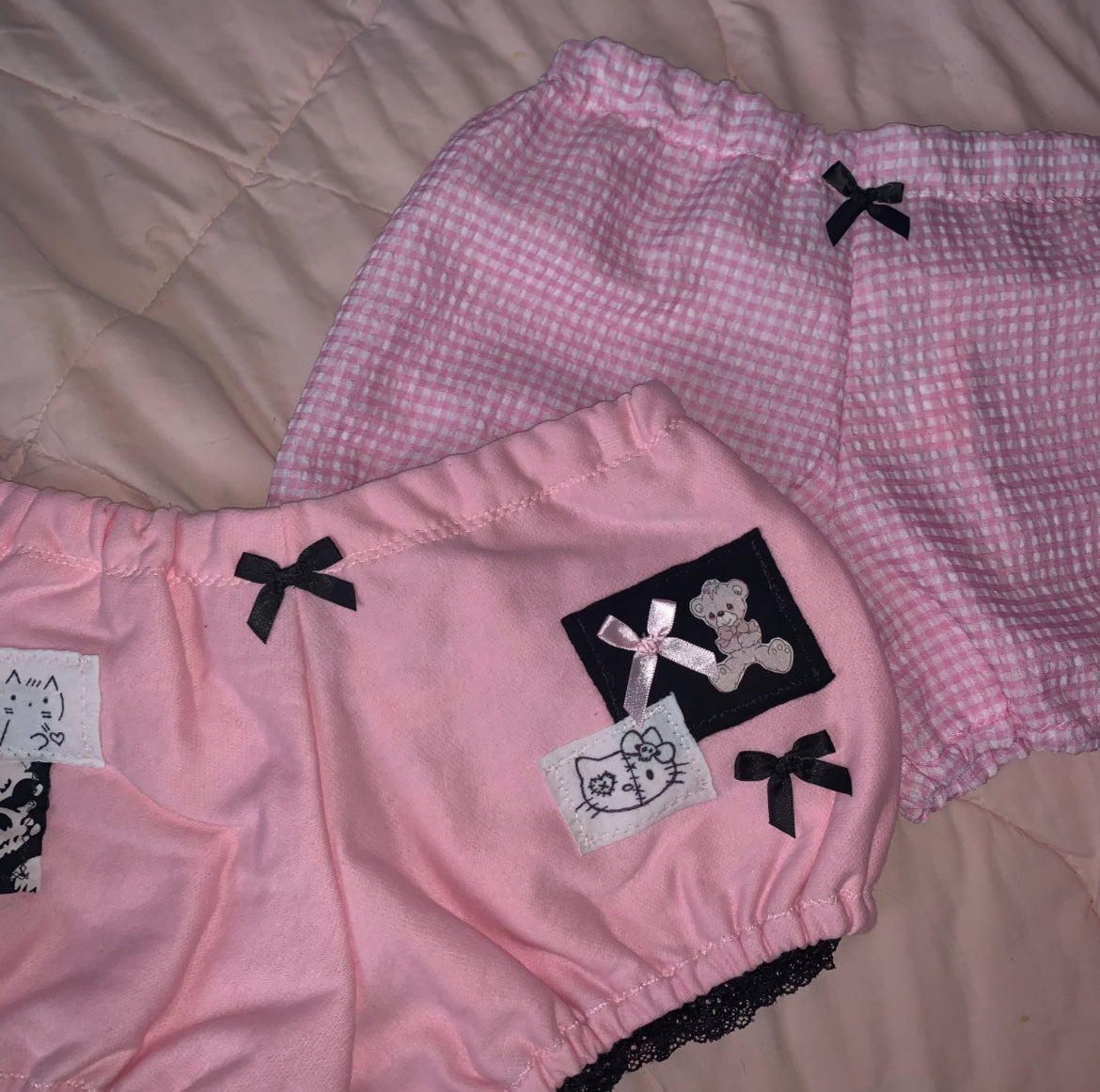 pink punk kitty bloomers