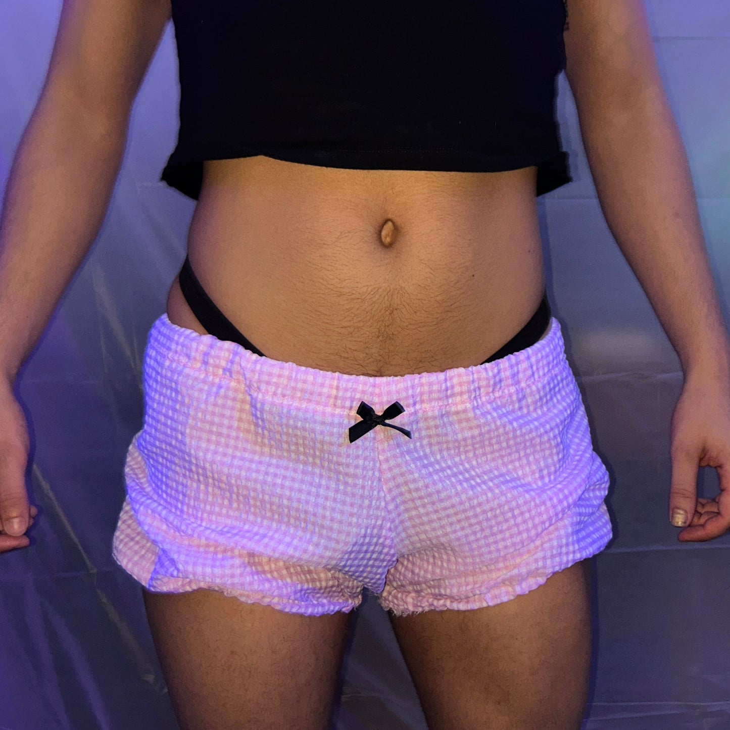 baby pink plaid bloomers