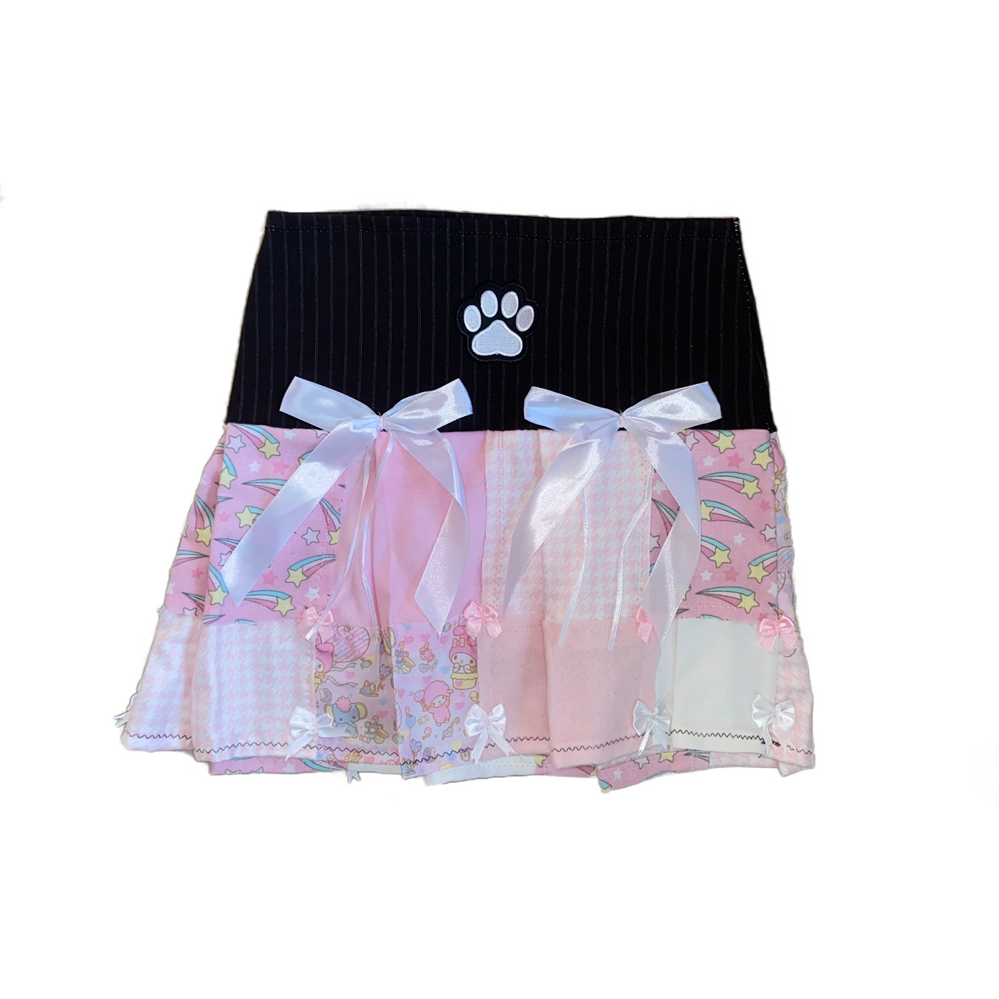 pawgirl pinstripe skirt