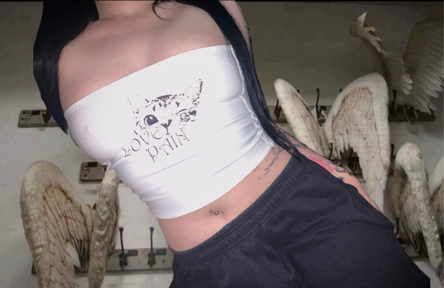i love pain tube top
